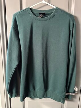 H&M women’s relaxed fit  Crewneck Sweater - Teal / green